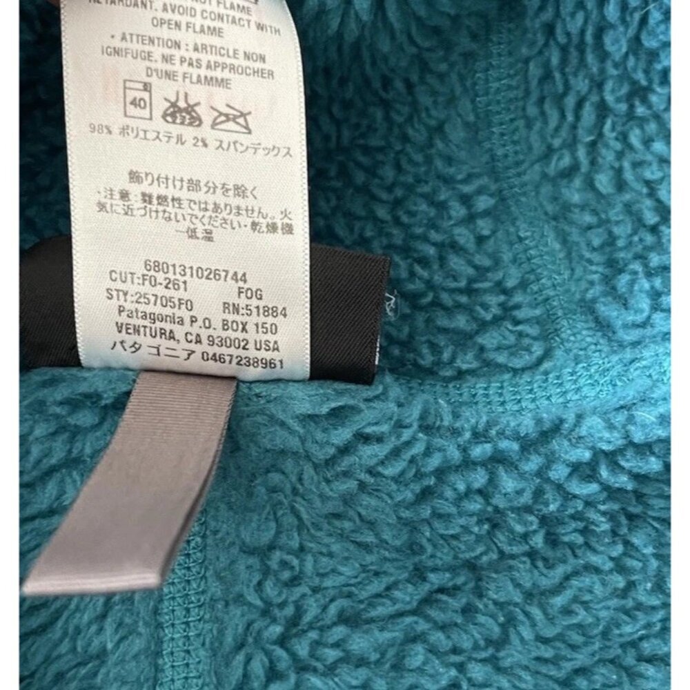 Patagonia Hi Loft R3 Regulator Polartec Hoody Sweater Jacket Womens XS Teal - Picture 13 of 16